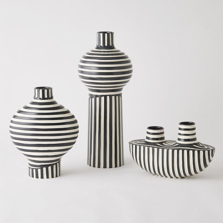 Vases Colbert Vase-Black/White-Wide