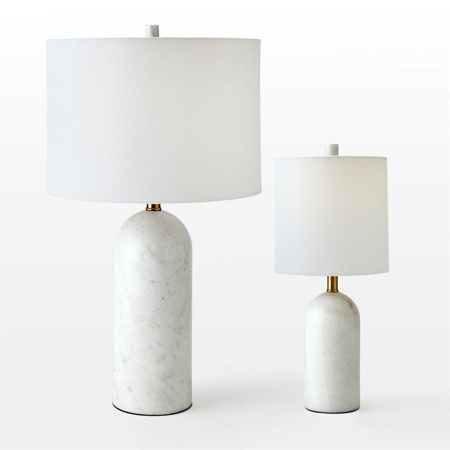 Table Lamps Callanish Marble Lamp-White-Sm