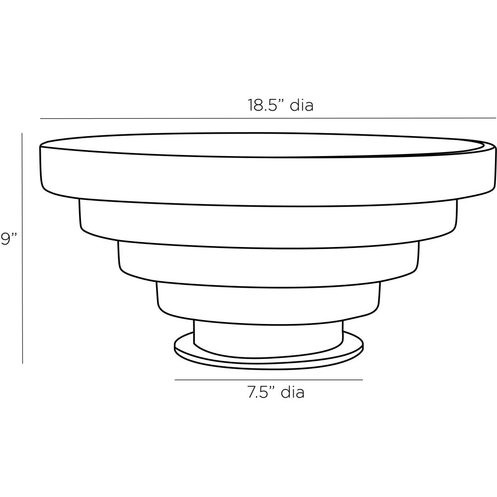 Frillia Centerpiece - Black