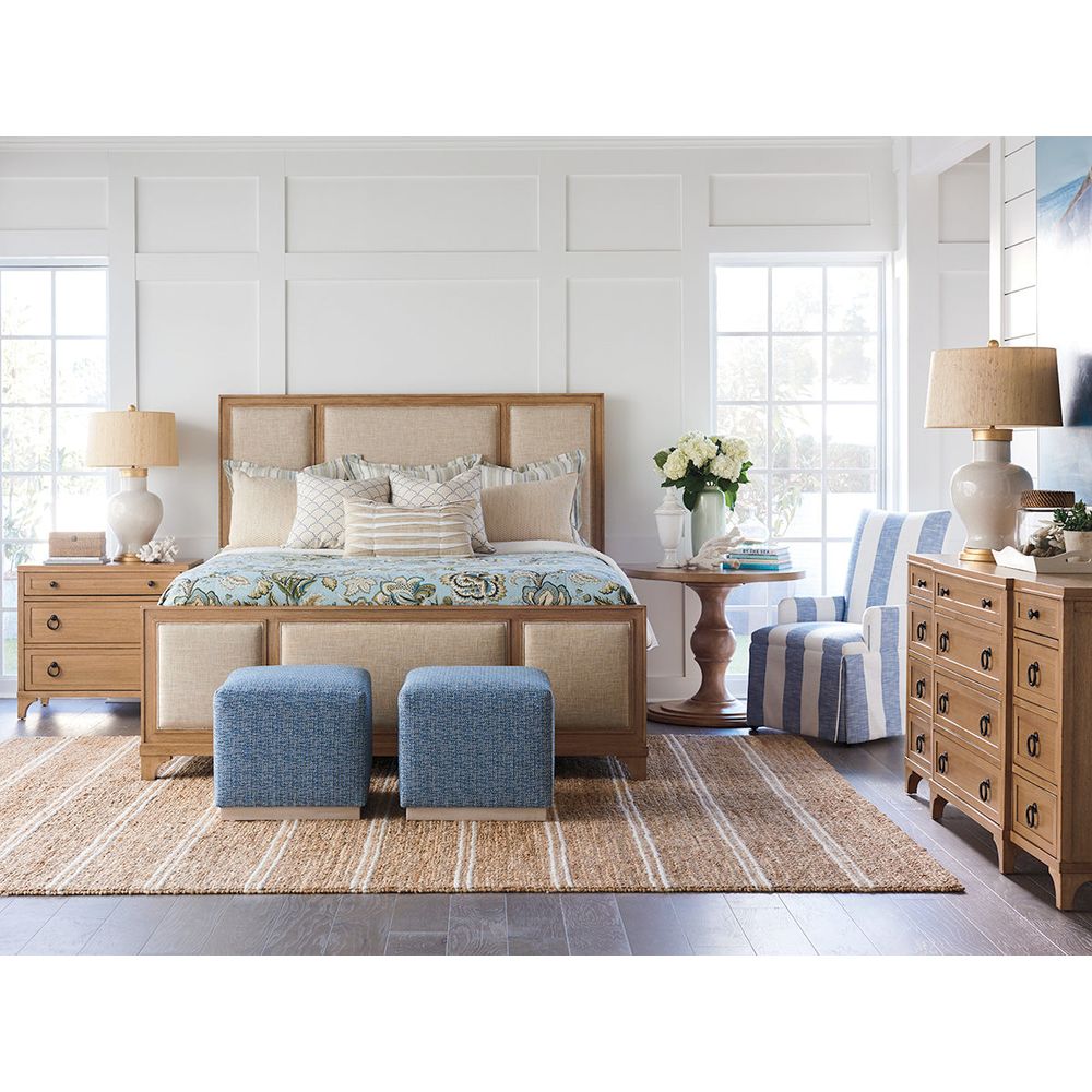 Beds Crystal Cove Upholstered Panel Bed 6/6 King - Sandstone