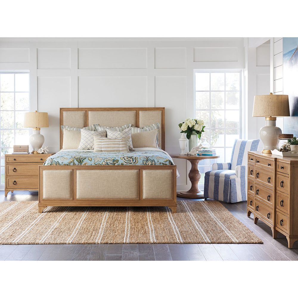Beds Crystal Cove Upholstered Panel Bed 6/6 King - Sandstone