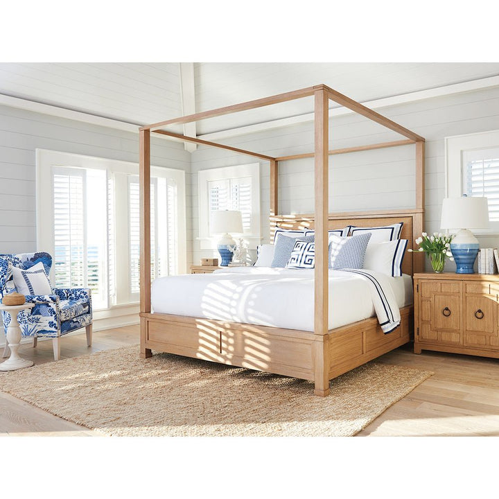 Beds Shorecliff Canopy Bed 6/6 King - Sandstone