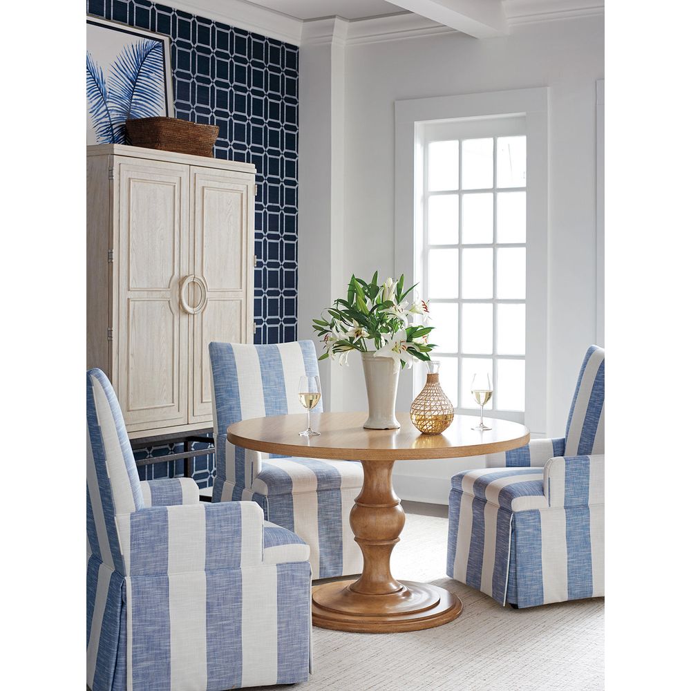 Bar Storage: Cabinets Jade Bar/Chest On Stand - Sailcloth