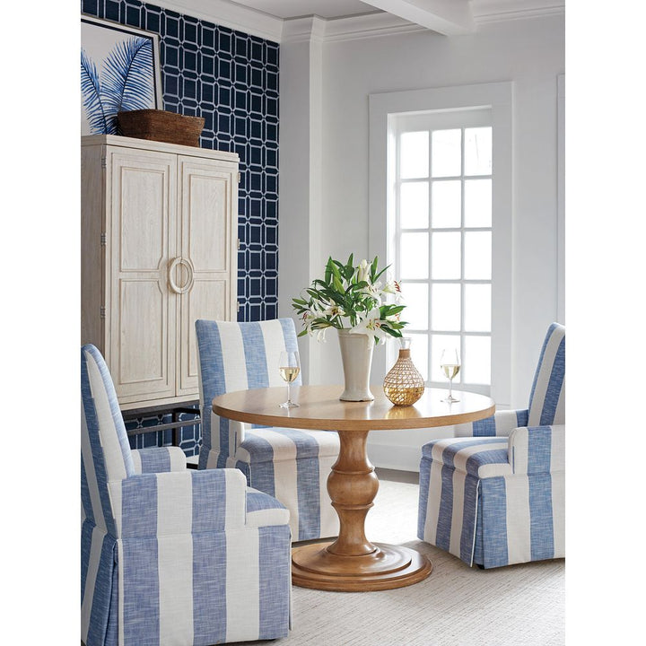 Bar Storage: Cabinets Jade Bar/Chest On Stand - Sailcloth