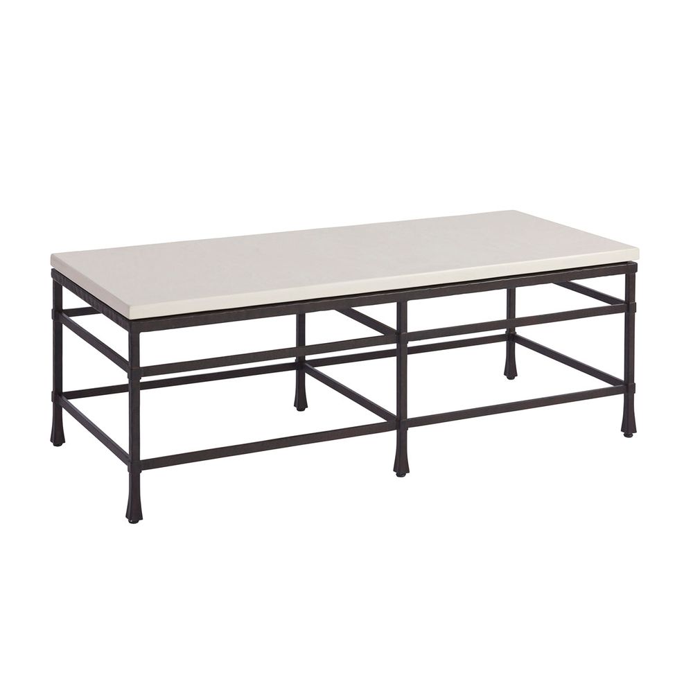 Coffee Tables Breakwater Metal And Stone Cocktail Table - Sandstone