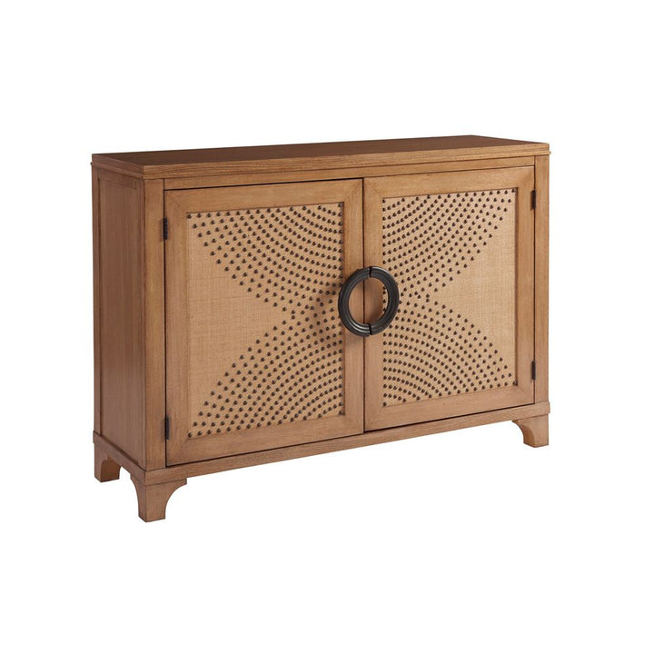 Cabinets & Curios Lido Isle Nailhead Hall Chest - Sandstone
