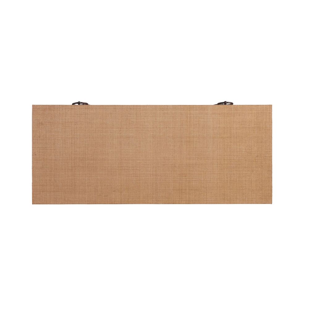 Cabinets & Curios Balboa Island Raffia Hall Chest - Sandstone