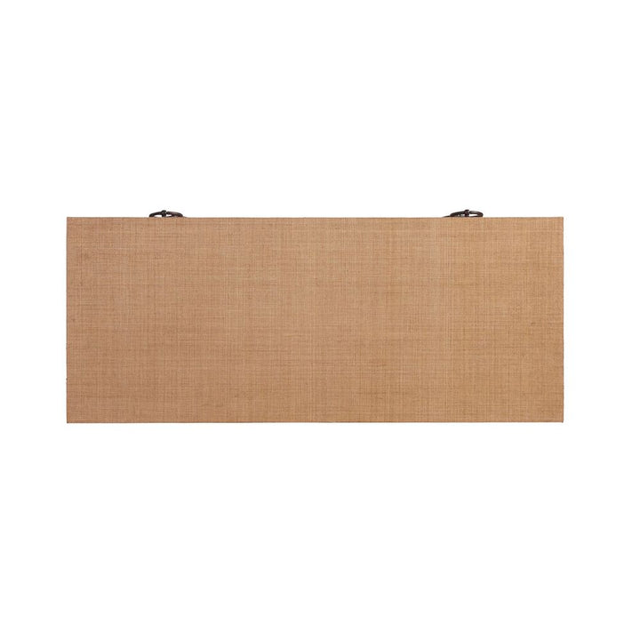Cabinets & Curios Balboa Island Raffia Hall Chest - Sandstone