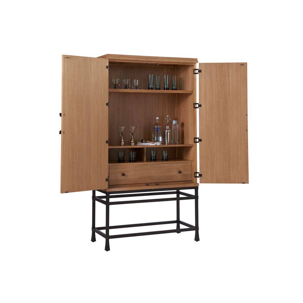 Bar Storage: Cabinets Jade Bar/Chest On Stand - Sandstone