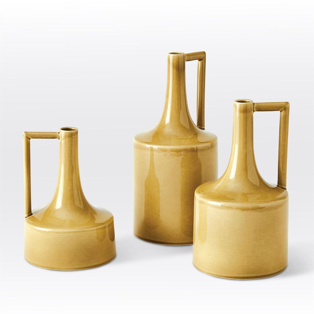 Vases Garden Bottle-Ochre-Lg