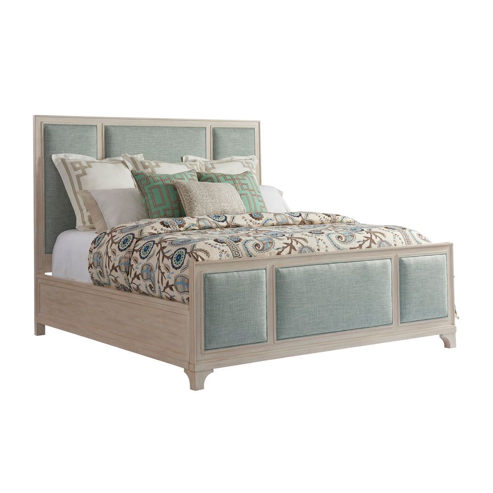 Beds Crystal Cove Upholstered Panel Bed 6/0 California King - Sailcloth