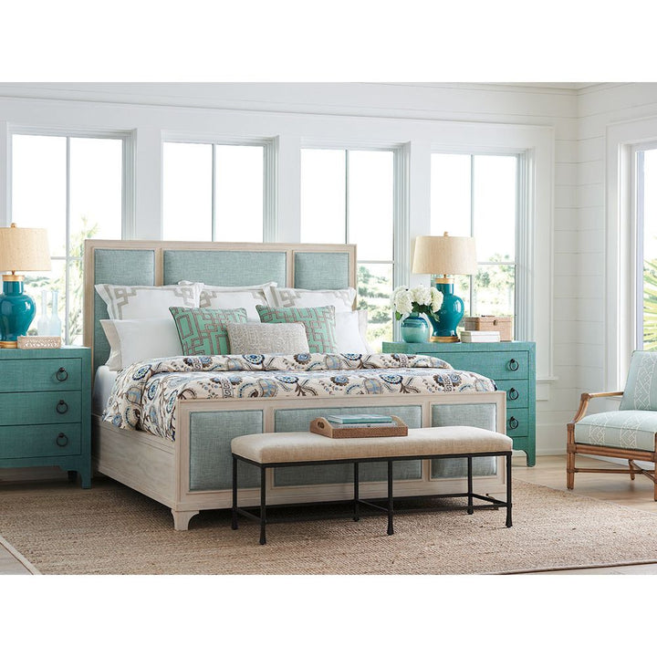 Beds Crystal Cove Upholstered Panel Bed 6/0 California King - Sailcloth
