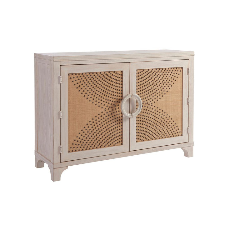 Cabinets & Curios Lido Isle Nailhead Hall Chest - Sailcloth