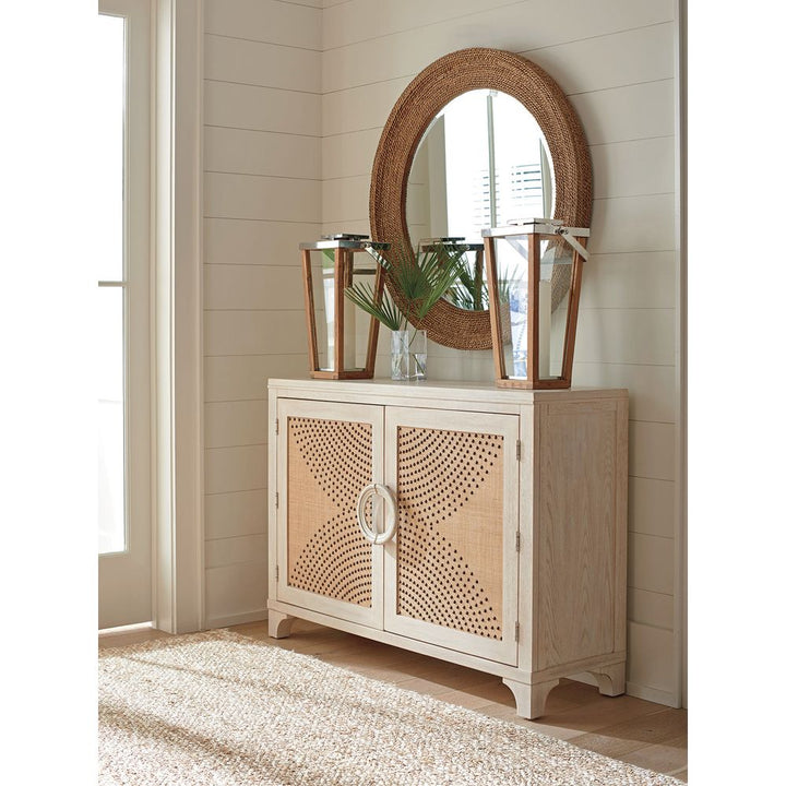 Cabinets & Curios Lido Isle Nailhead Hall Chest - Sailcloth