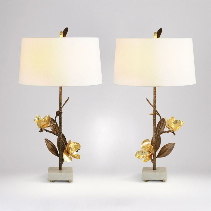 Table Lamps Magnolia Flower Table Lamp-Right
