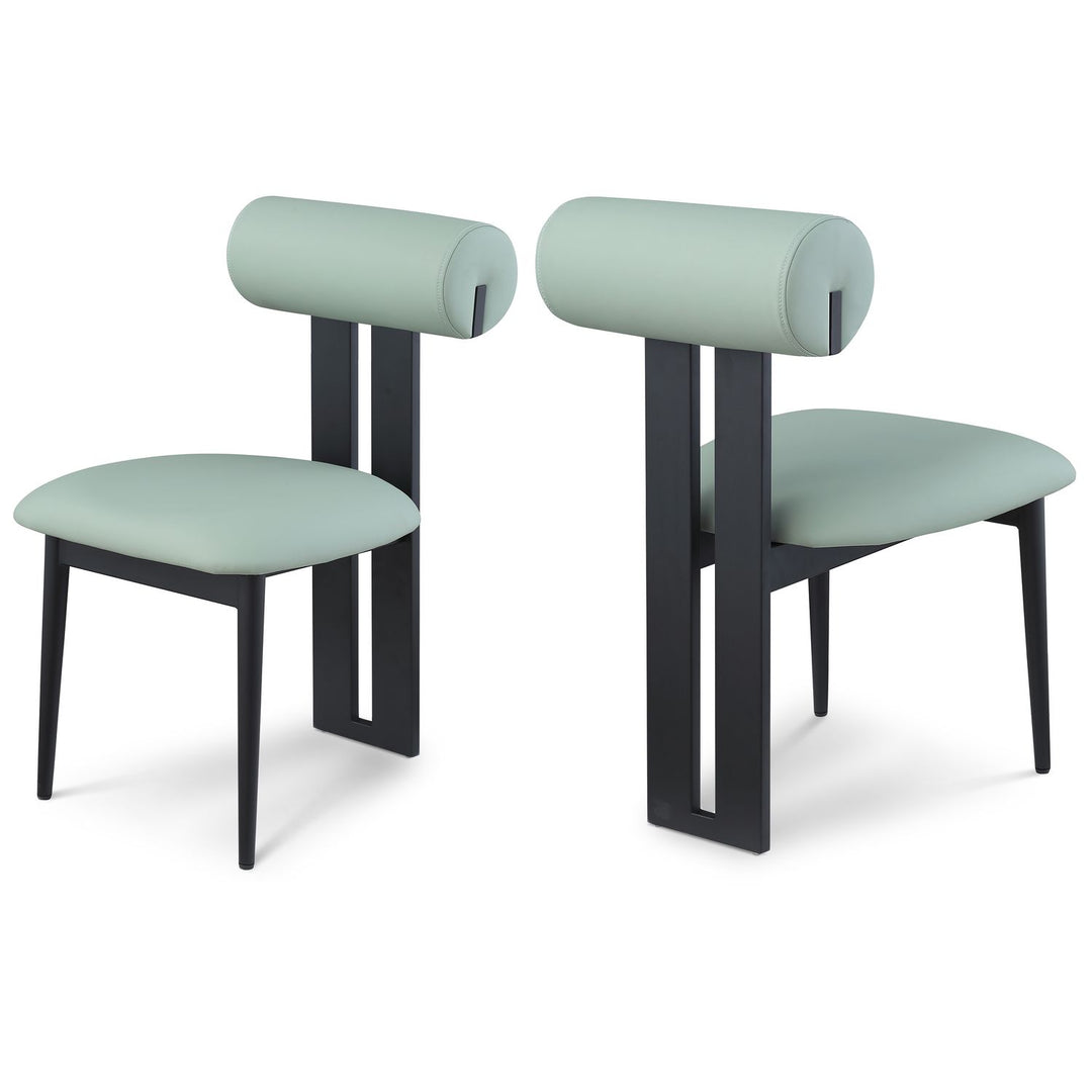 Dario Mint Vegan Leather Upholstered Dining Chair