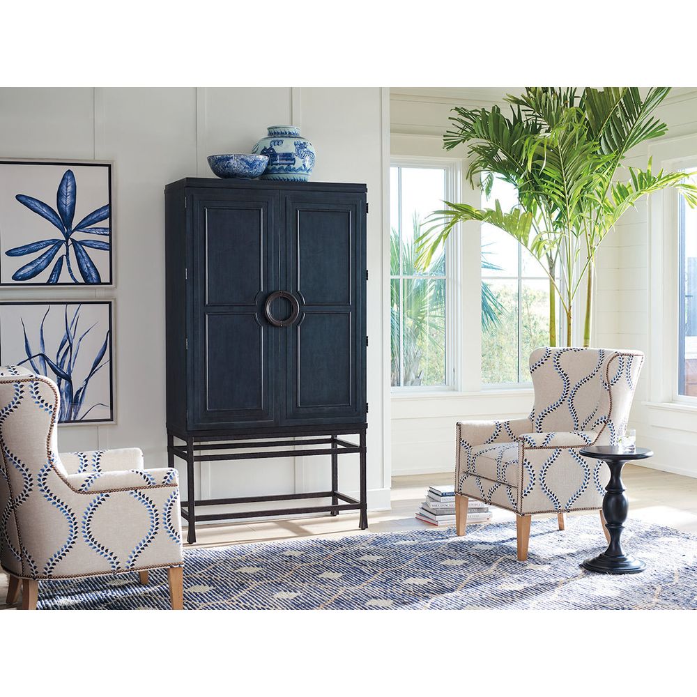 Bar Storage: Cabinets Jade Bar/Chest On Stand - Marine