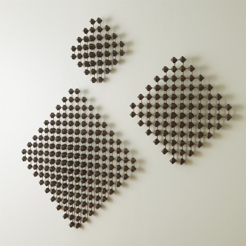 Ramus Wall Art-Wood/Brass-Sm