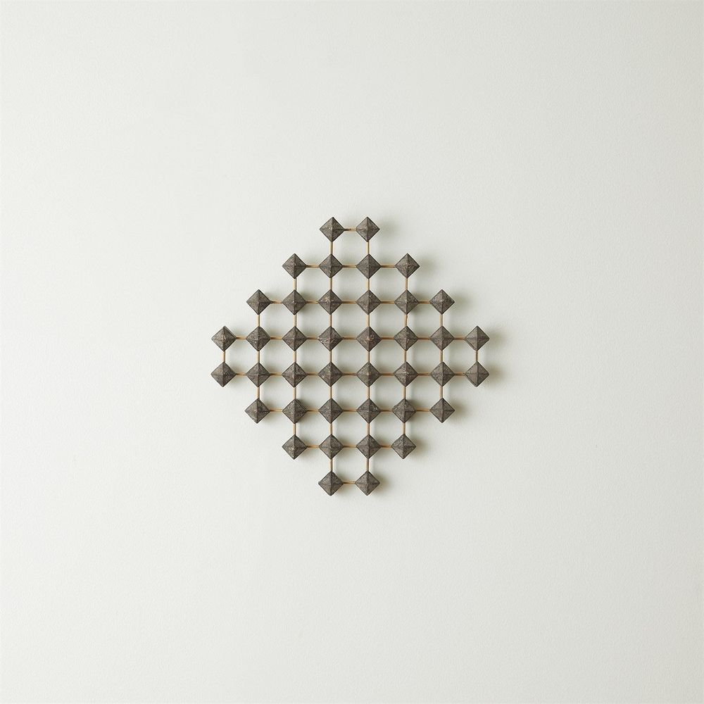 Wall Art Ramus Wall Art-Wood/Brass-Sm