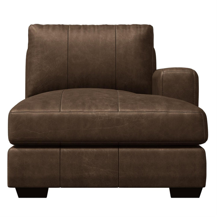 Dawkins Leather Right Arm Chaise-Bernhardt-BHDT-9237LO-Chaise Lounges-3-France and Son