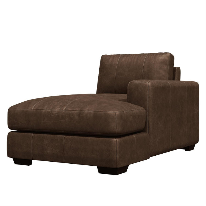 Dawkins Leather Right Arm Chaise-Bernhardt-BHDT-9237LO-Chaise Lounges-4-France and Son