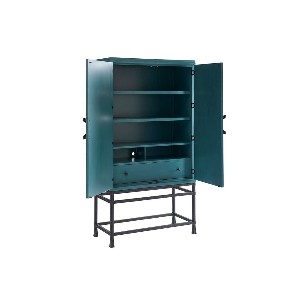 Bar Storage: Cabinets Jade Bar/Chest On Stand - Seaglass