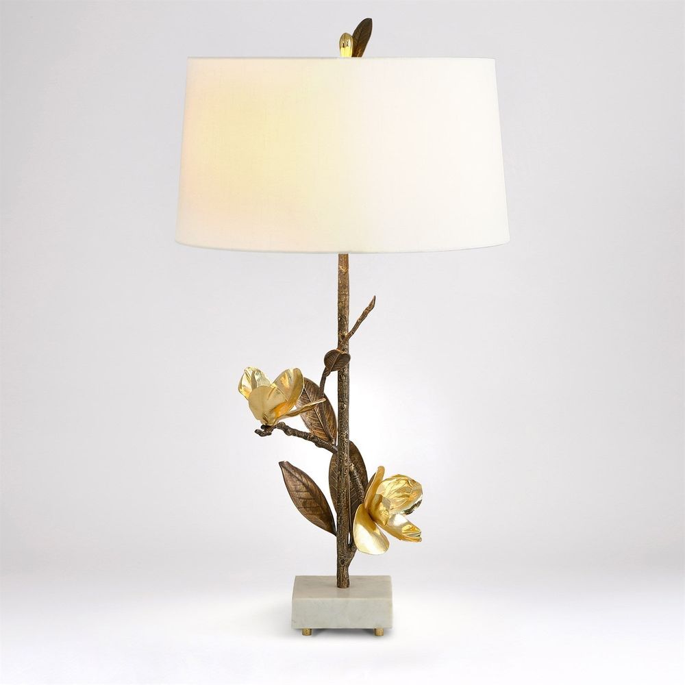 Magnolia Flower Table Lamp-Left