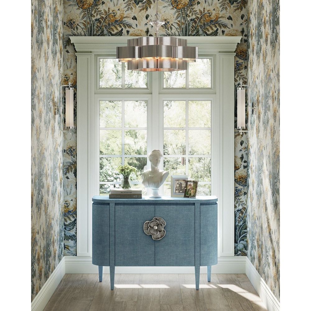 Sideboards & Credenzas Briallen Blue Demi-Lune Cabinet