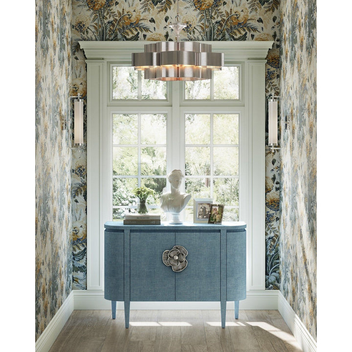 Briallen Blue Demi-Lune Cabinet