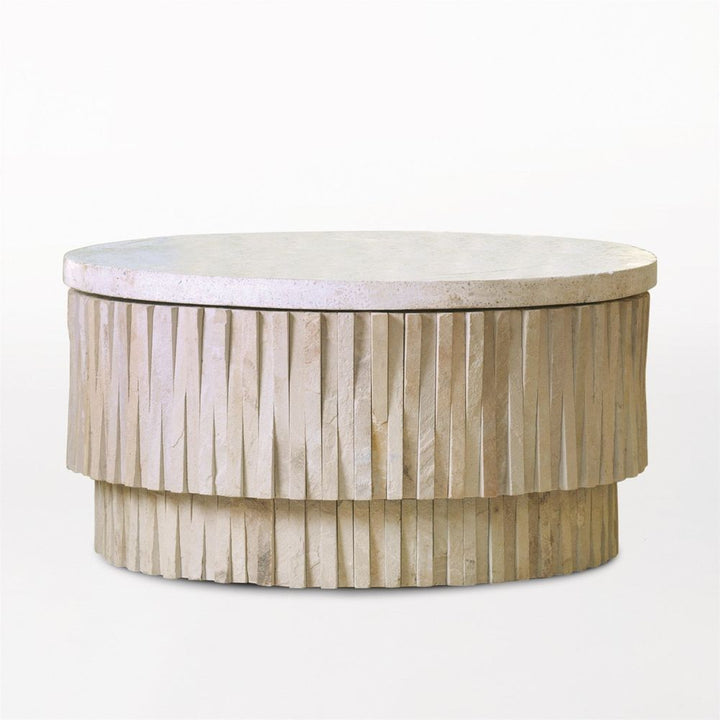 Coffee Tables Round Teeter Totter Stone Cocktail Table