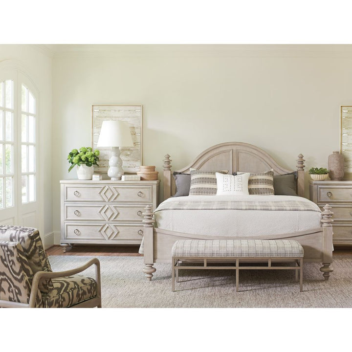 Beds Heathercliff Poster Bed 6/6 King - Dune