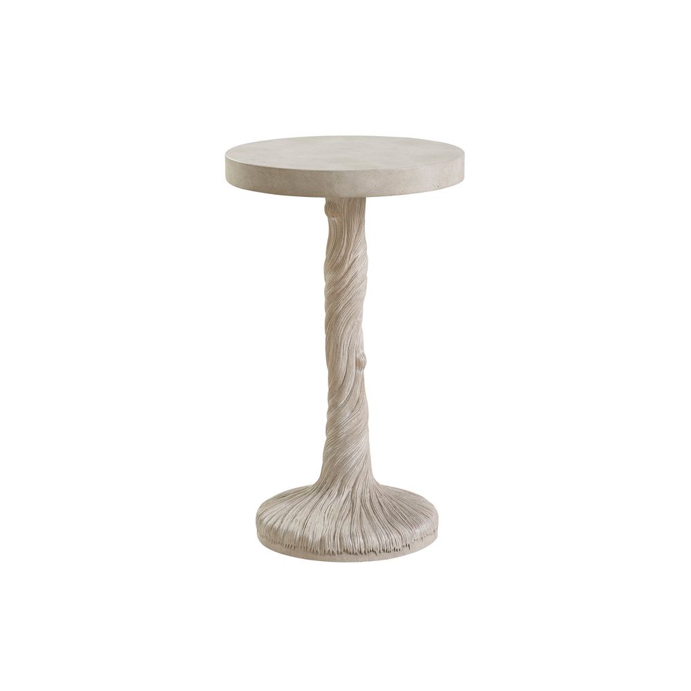 Side Tables Saddle Peak Round Accent Table - Dune