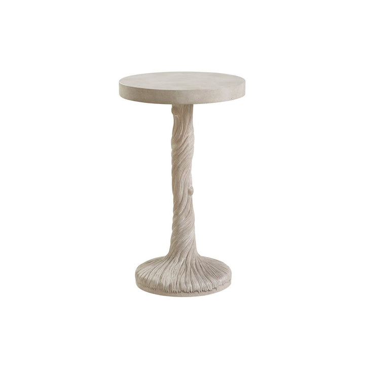 Side Tables Saddle Peak Round Accent Table - Dune