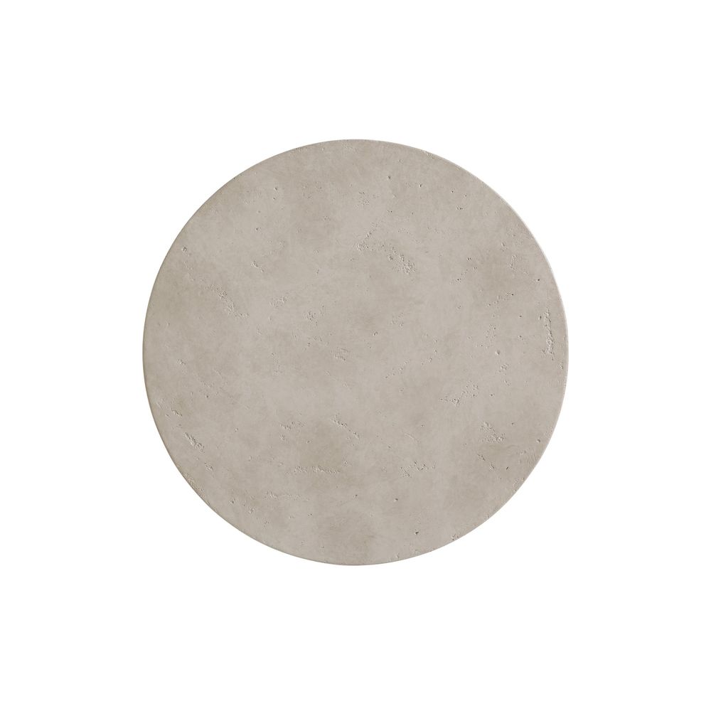 Side Tables Saddle Peak Round Accent Table - Dune