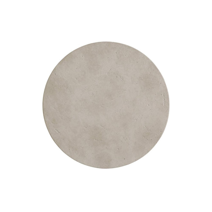 Side Tables Saddle Peak Round Accent Table - Dune