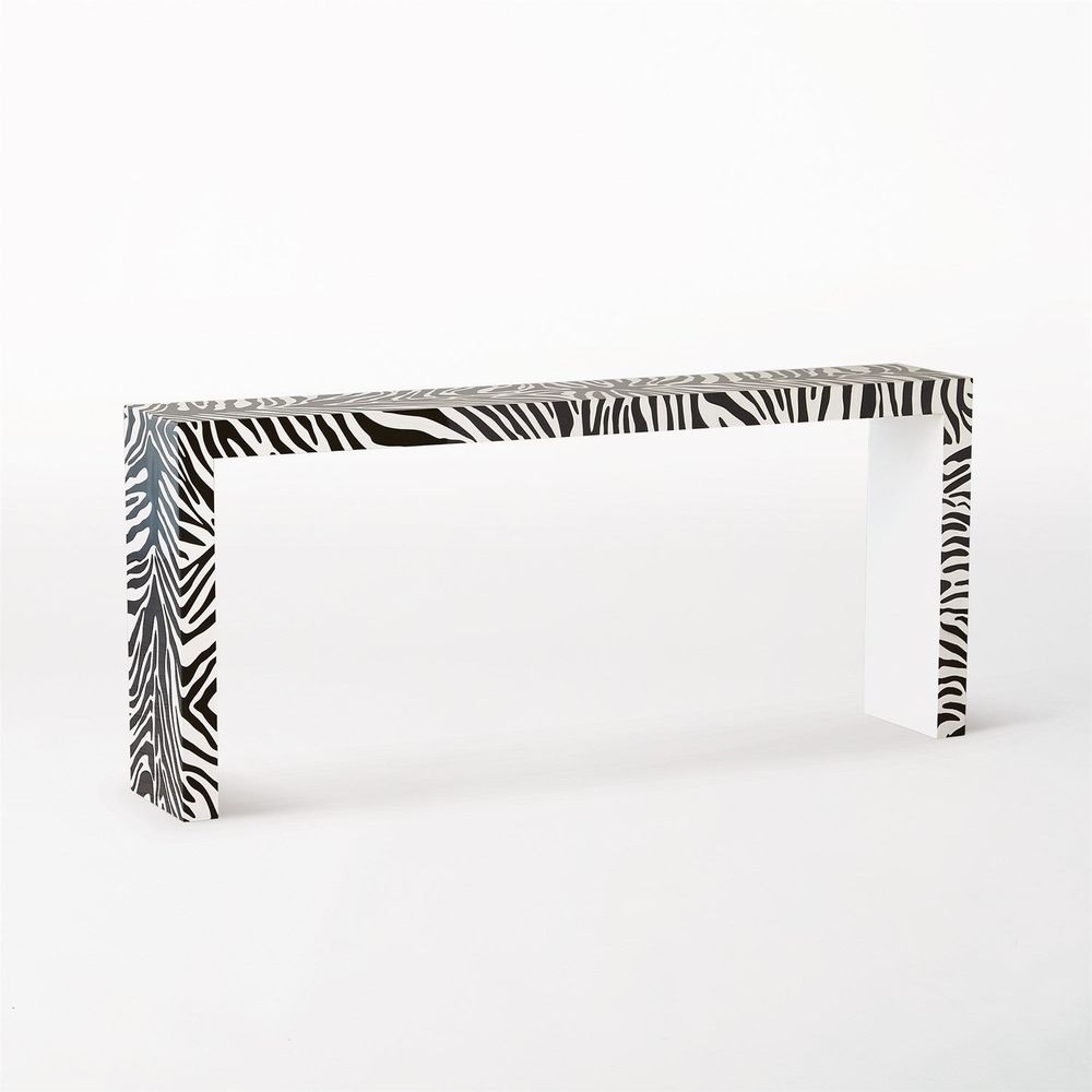 Console Tables Parson Table - Zebra Lacquer