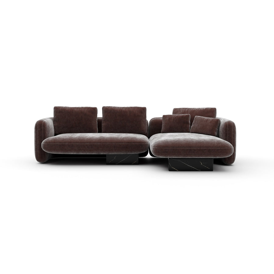 Overlap Chaise Sectional
