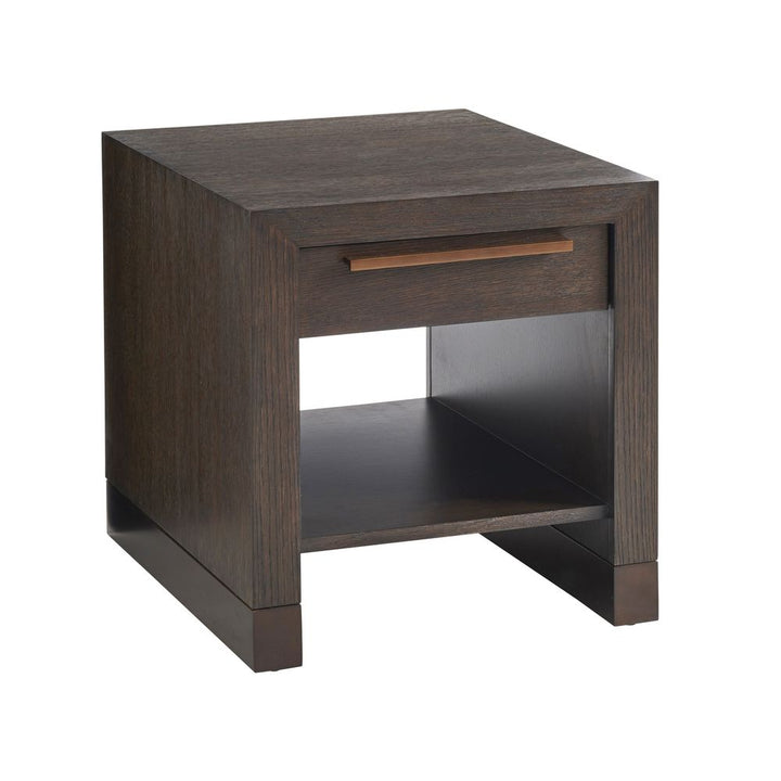 Side Tables Heber Drawer End Table - Mocha