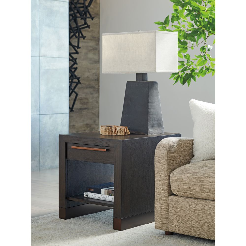 Side Tables Heber Drawer End Table - Mocha