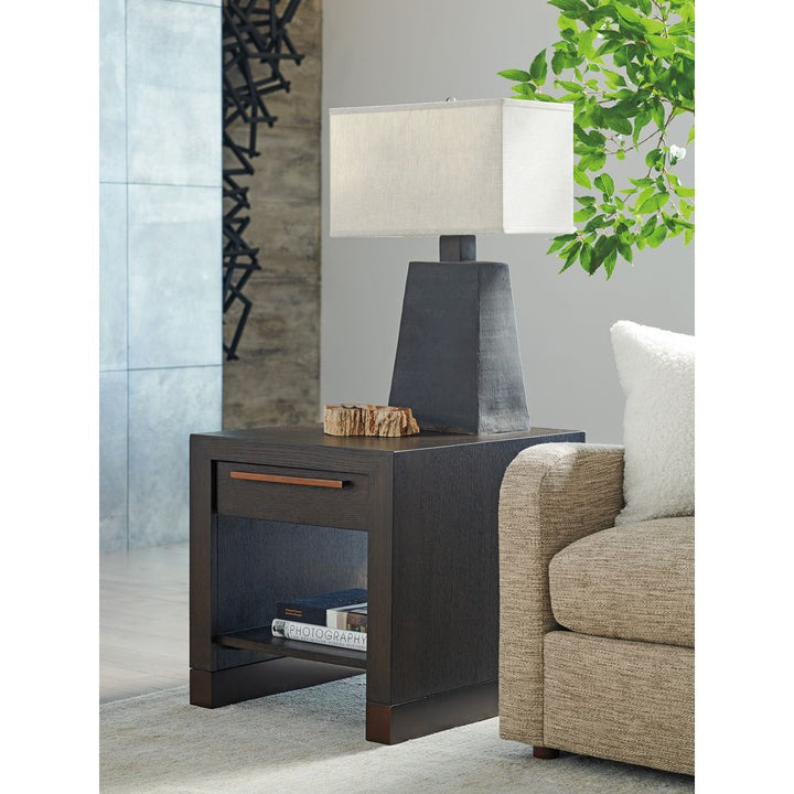 Side Tables Heber Drawer End Table - Mocha