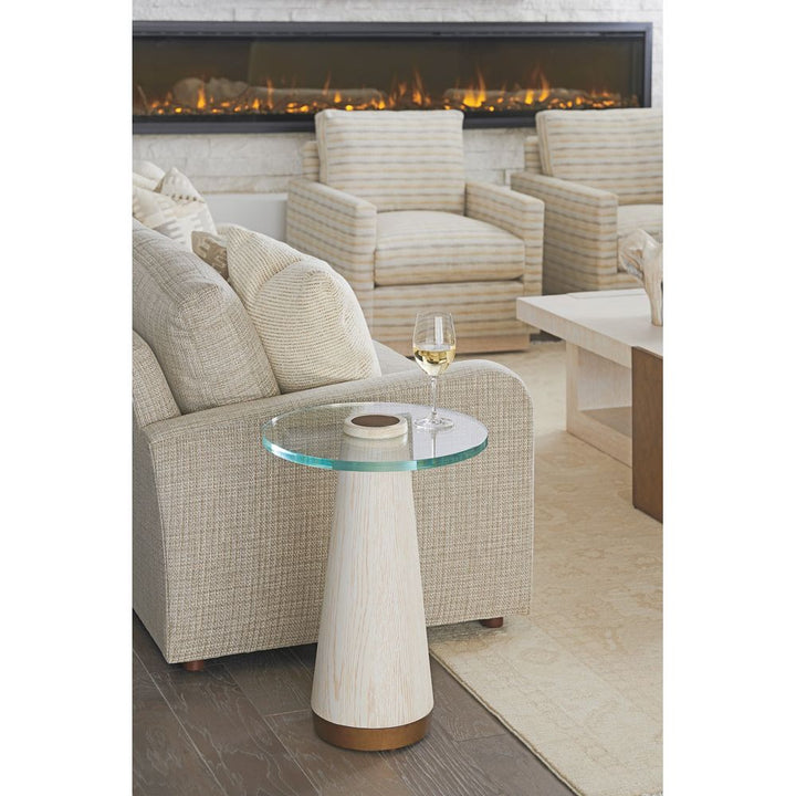 Side Tables Castlewood Glass Top Accent Table - Monterey