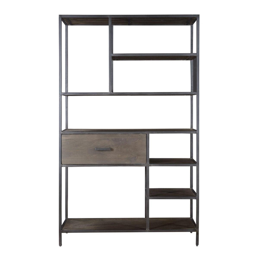 One Drawer Bookcase-Coast2Coast Home-C2CA-93407-Bookcases & Cabinets-1-France and Son