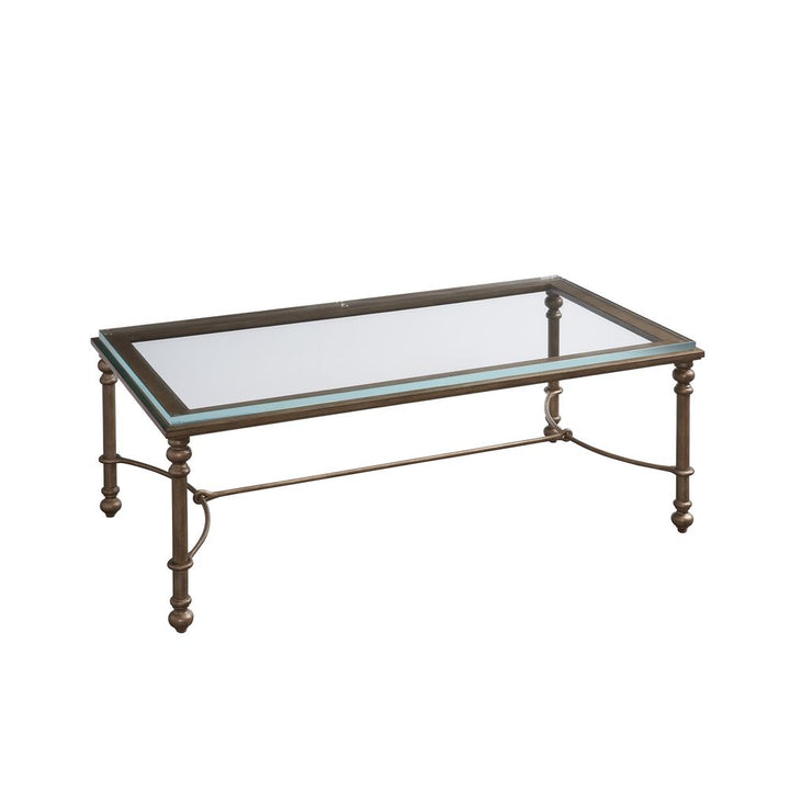 Coffee Tables Bluff Metal And Glass Cocktail Table - Table Rock