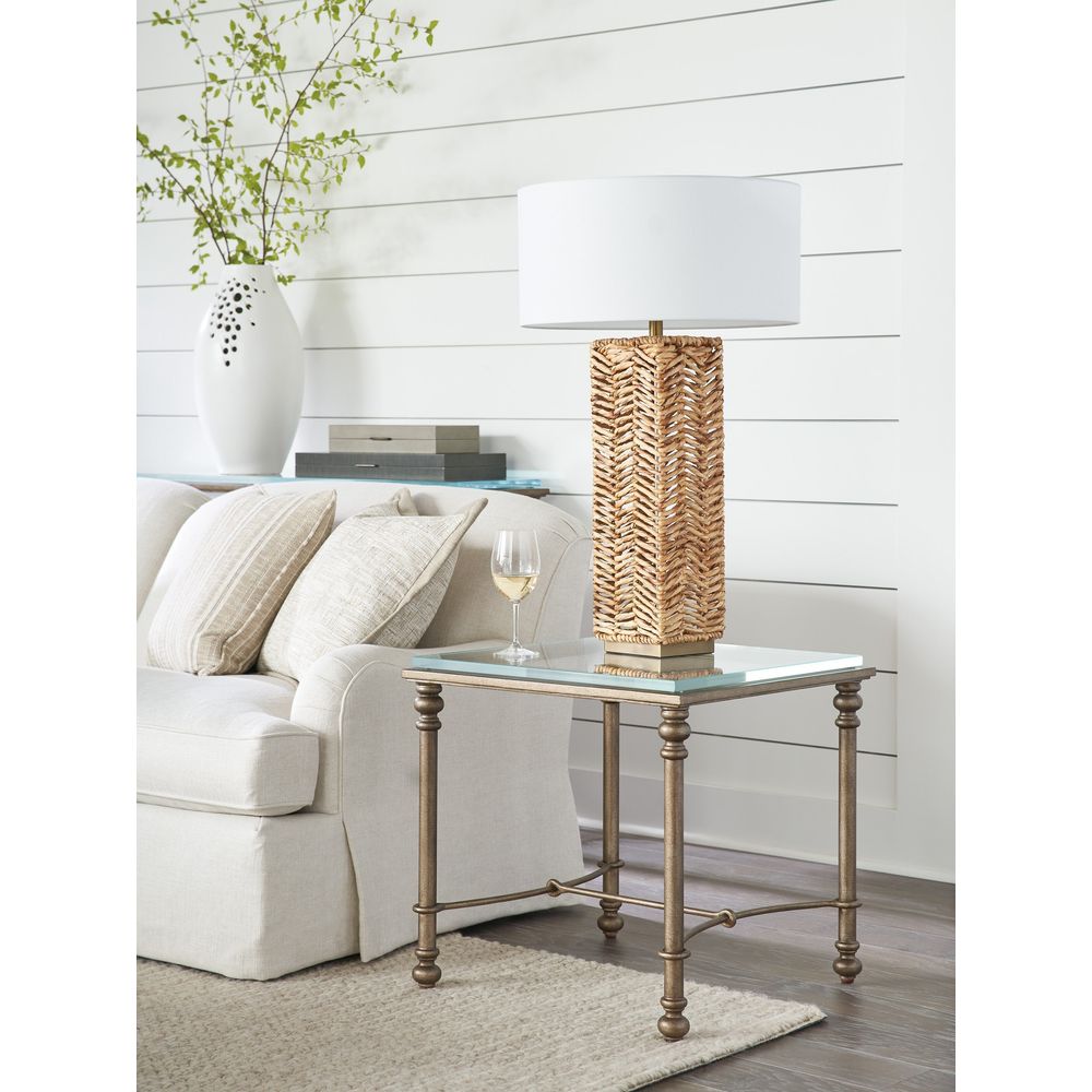 Side Tables Bluff Metal And Glass End Table - Table Rock