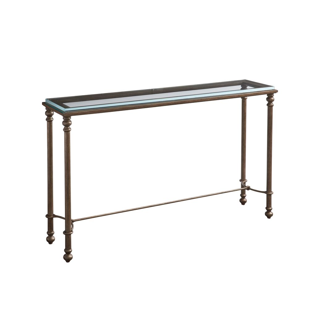 Console Tables Bluff Metal And Glass Console - Table Rock
