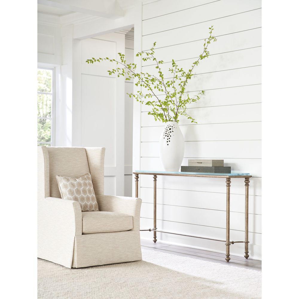 Console Tables Bluff Metal And Glass Console - Table Rock