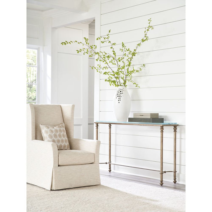Console Tables Bluff Metal And Glass Console - Table Rock