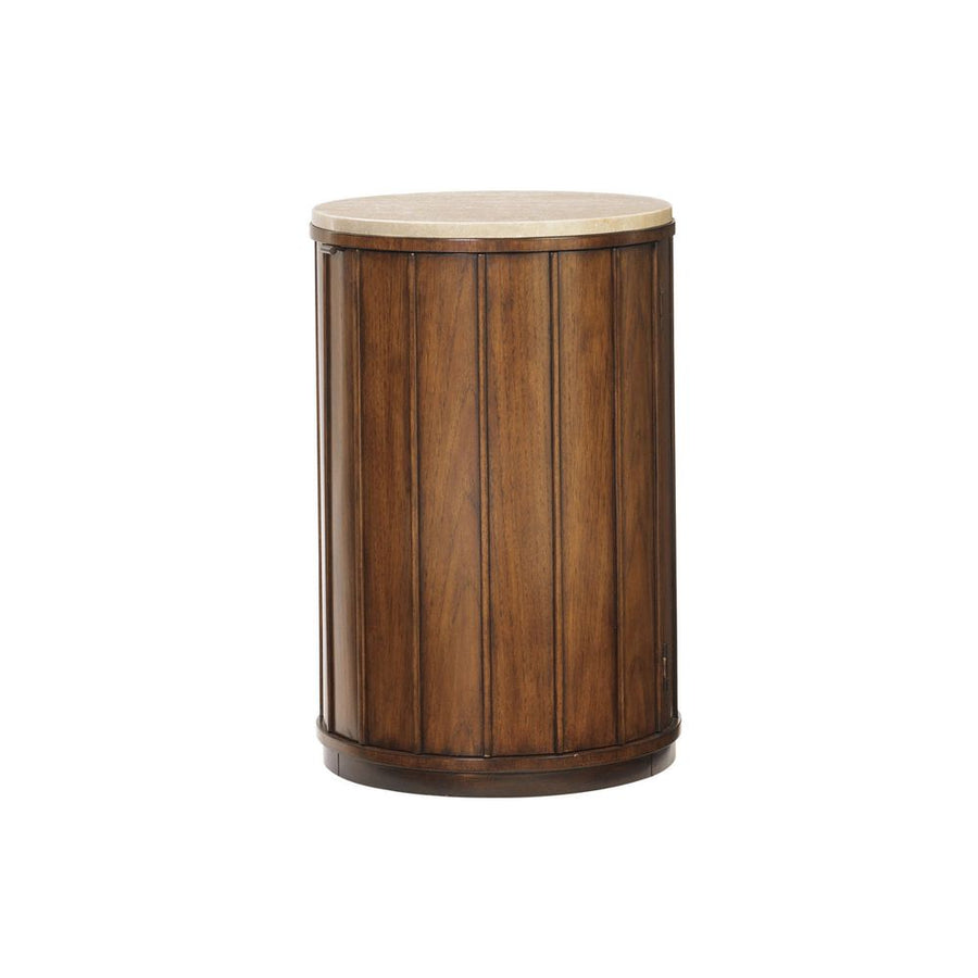 Side Tables Fiji Drum Table With Stone Top - Bali
