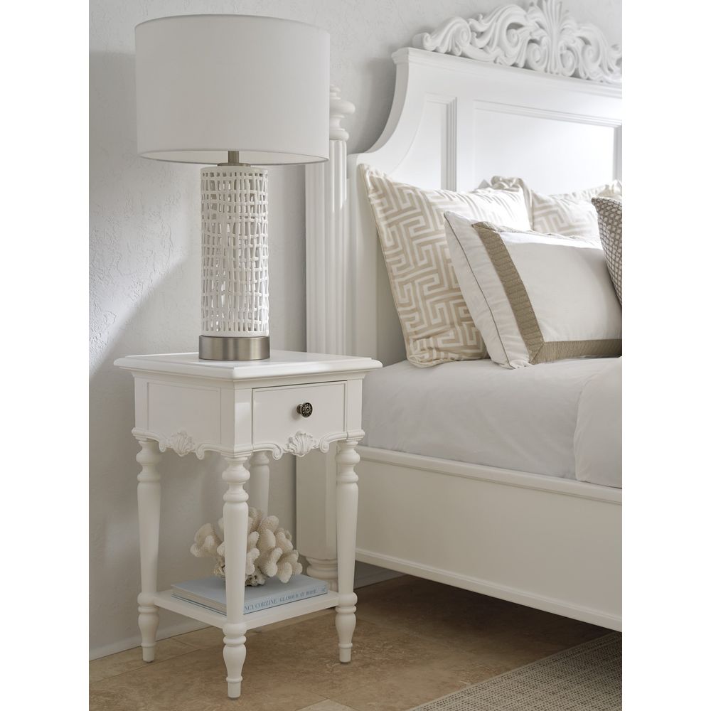 Nightstands Genoa Night Table - Polo Mallet White