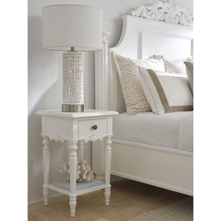 Nightstands Genoa Night Table - Polo Mallet White